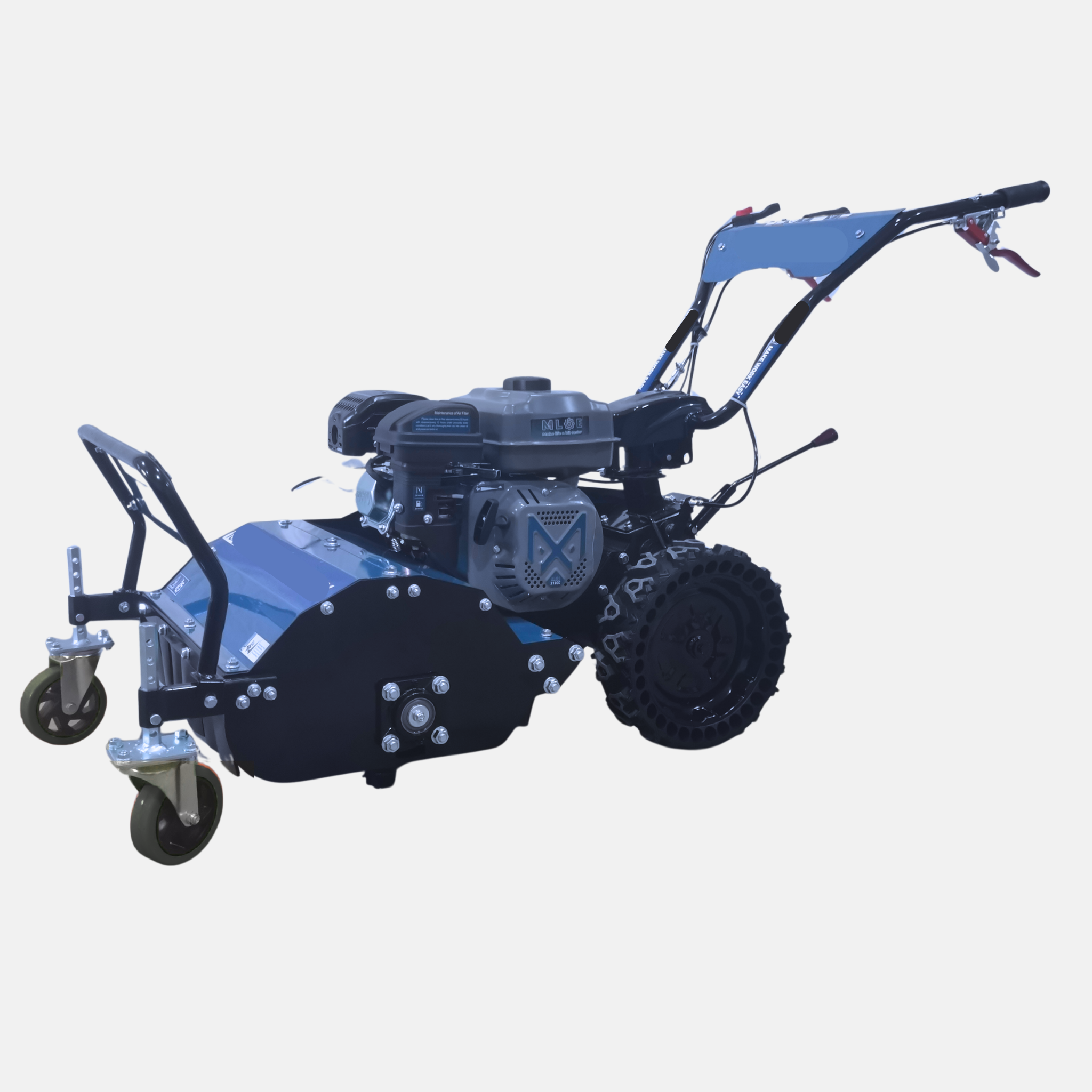 MLBE ML-GC series belt-driven walk-behind stubble mower – alternate view 2 MLBE ML-GC series belt-driven walk-behind stubble mower – alternate view 2
