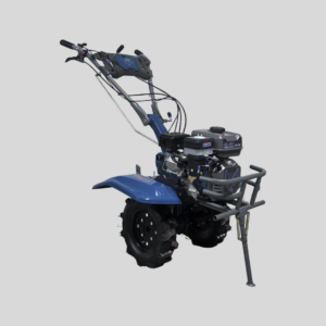 MLBE ML1000NB 7HP Gear-Driven Garden Tiller on a grey background