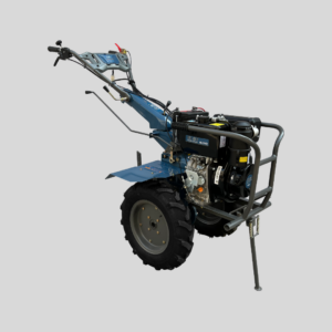 MLBE ML1350DE Gear-Driven Diesel Power Tiller on a grey background